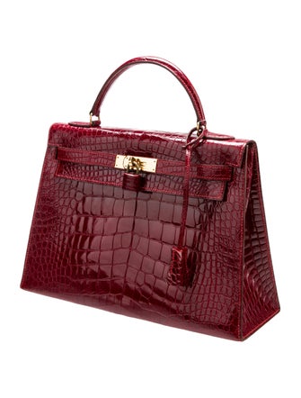 Hermès Shiny Alligator Kelly I Sellier 32