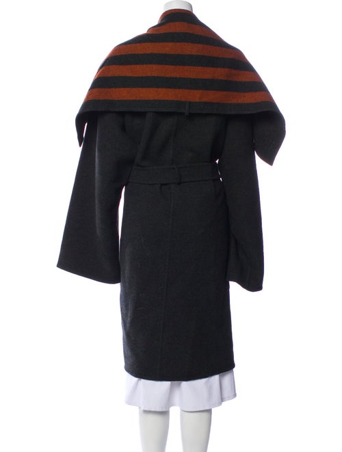 Hermès Virgin Wool Printed Faux Fur Coat