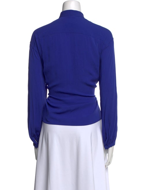 Hermès Silk Mock Neck Blouse