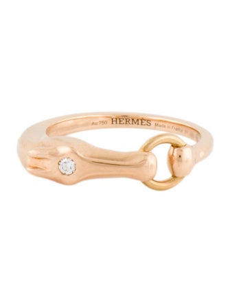 Hermès 18K Diamond Very Small Galop Ring