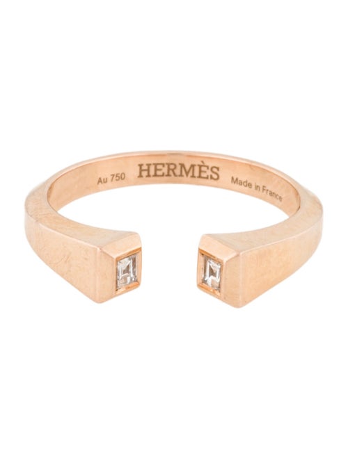 Hermès 18K Diamond Clou de Forge Ring, Small Model