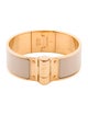 Hermès Wide Enamel Hinged Bangle Bracelet