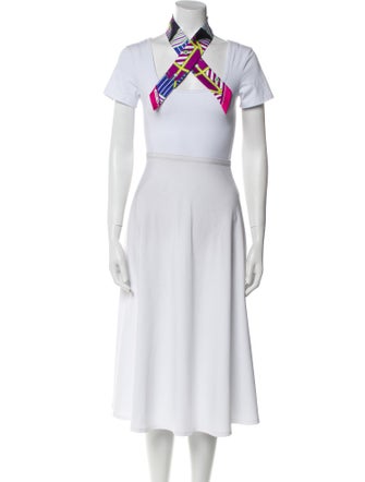 Hermès Quadrige Bayadere Silk Twilly Scarf