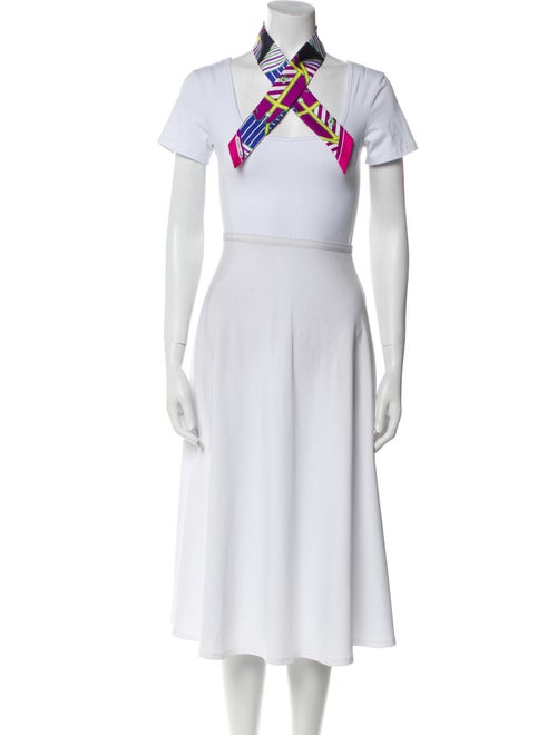 Hermès Quadrige Bayadere Silk Twilly Scarf