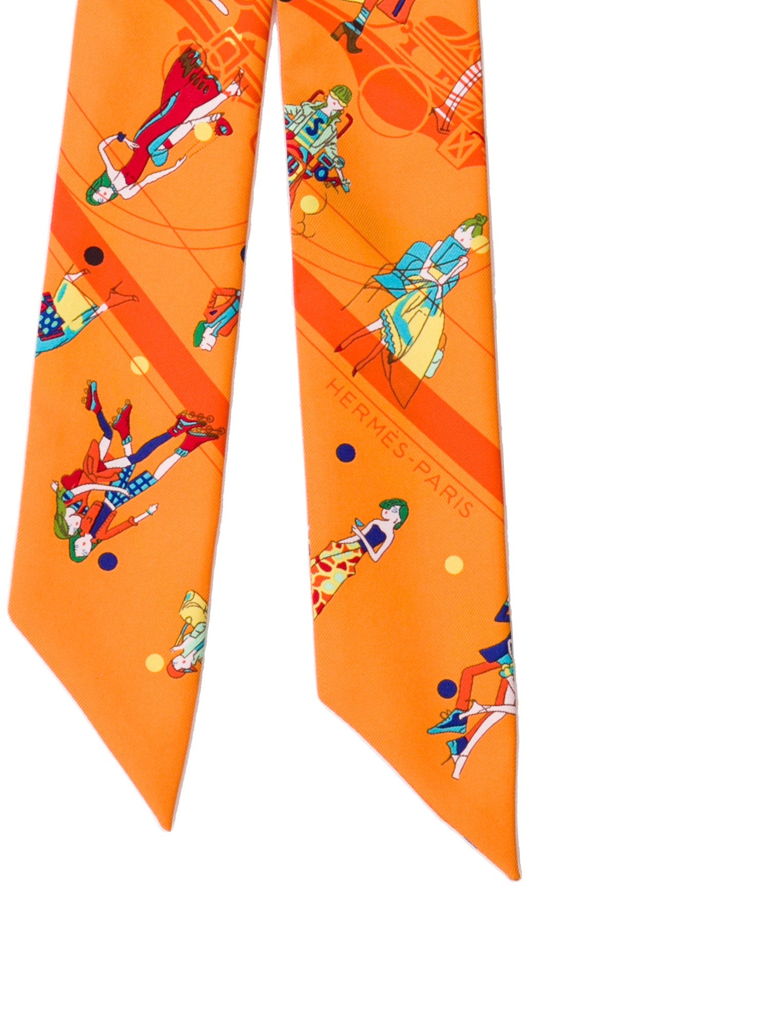 Hermès Ex-Libris les Parisiennes Silk Twilly Scarf w/ Tags