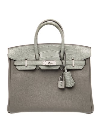 Hermès 2023 Togo & Matte Alligator Birkin Touch 25