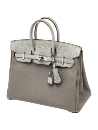 Hermès 2023 Togo & Matte Alligator Birkin Touch 25