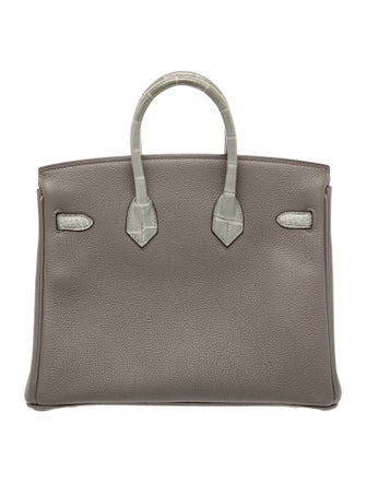 Hermès 2023 Togo & Matte Alligator Birkin Touch 25