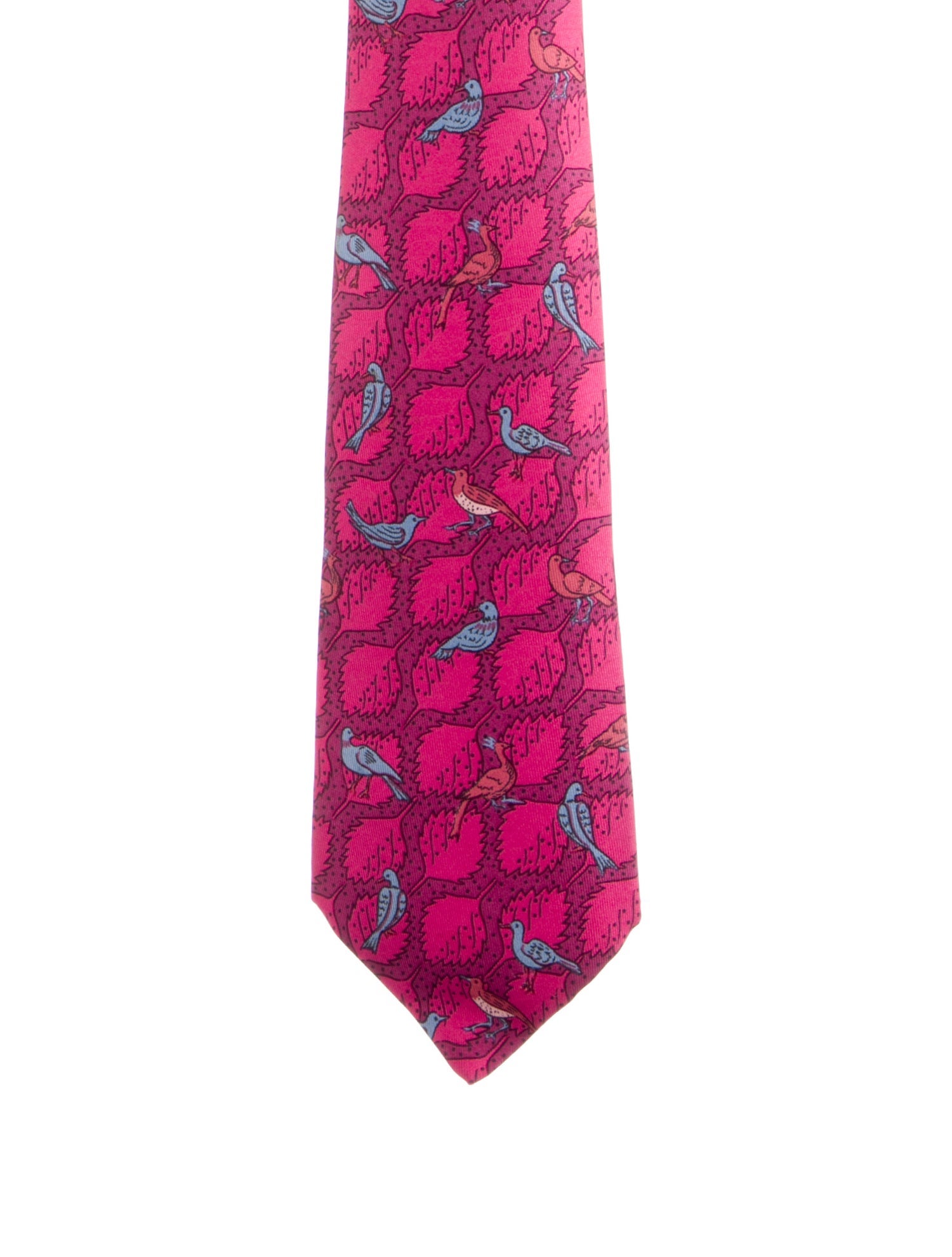 Hermès pattern silk tie