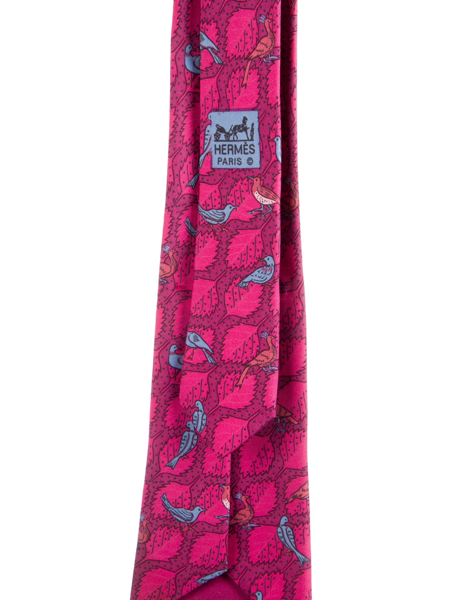 Hermès pattern silk tie