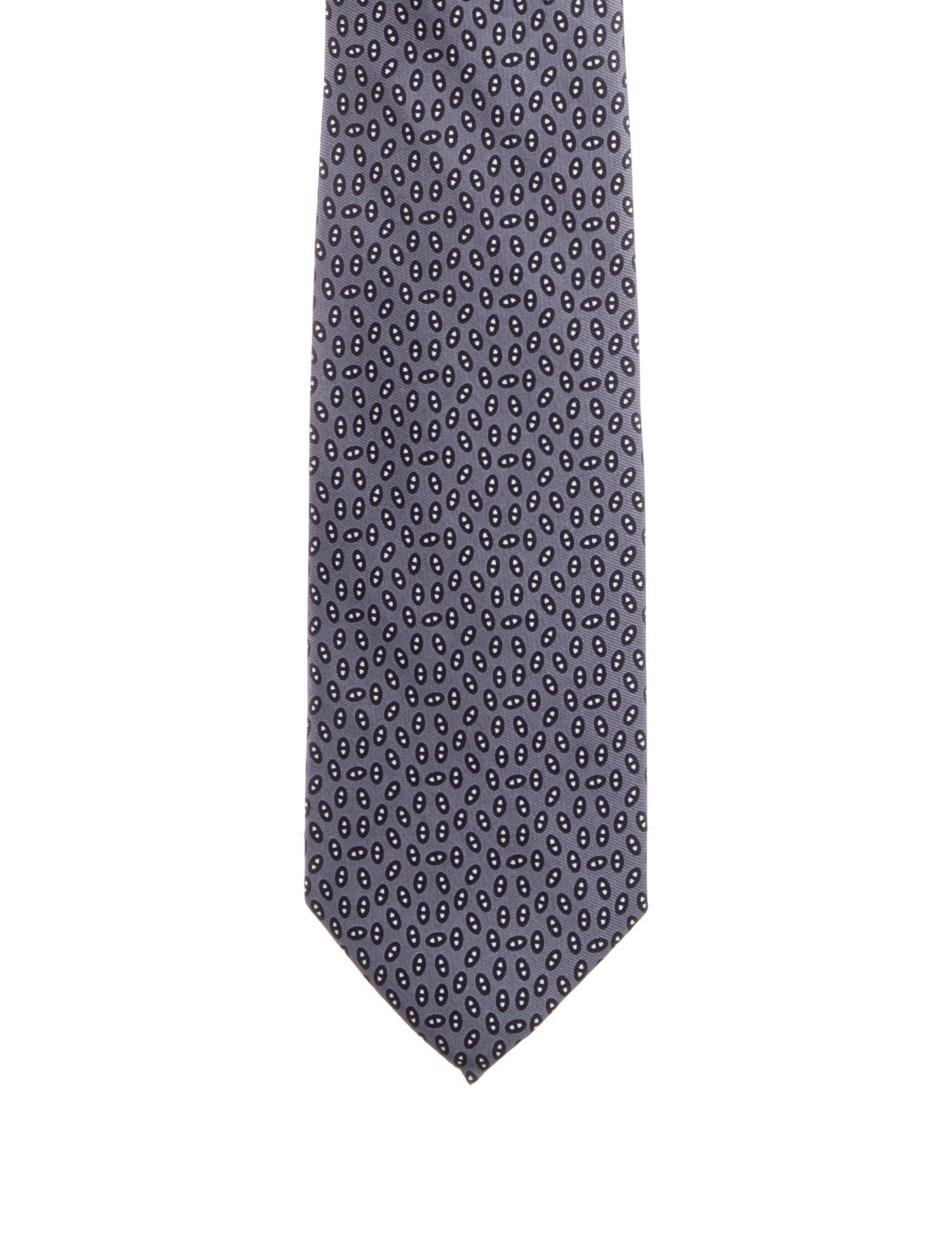 Hermès pattern silk tie