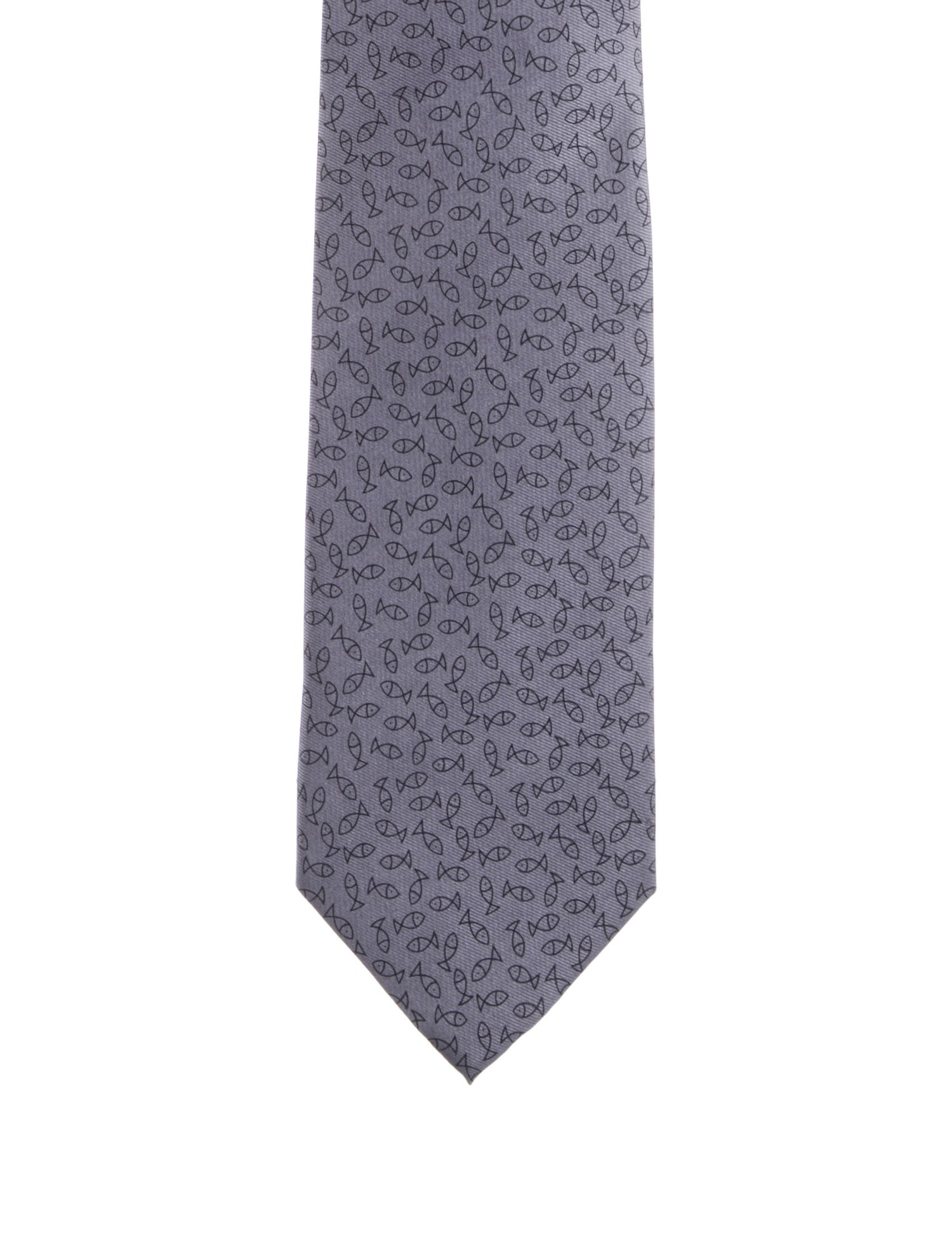 Hermès pattern silk tie