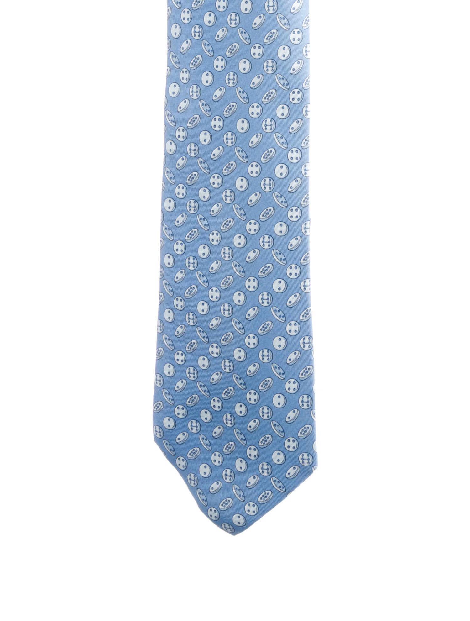 Hermès pattern silk tie