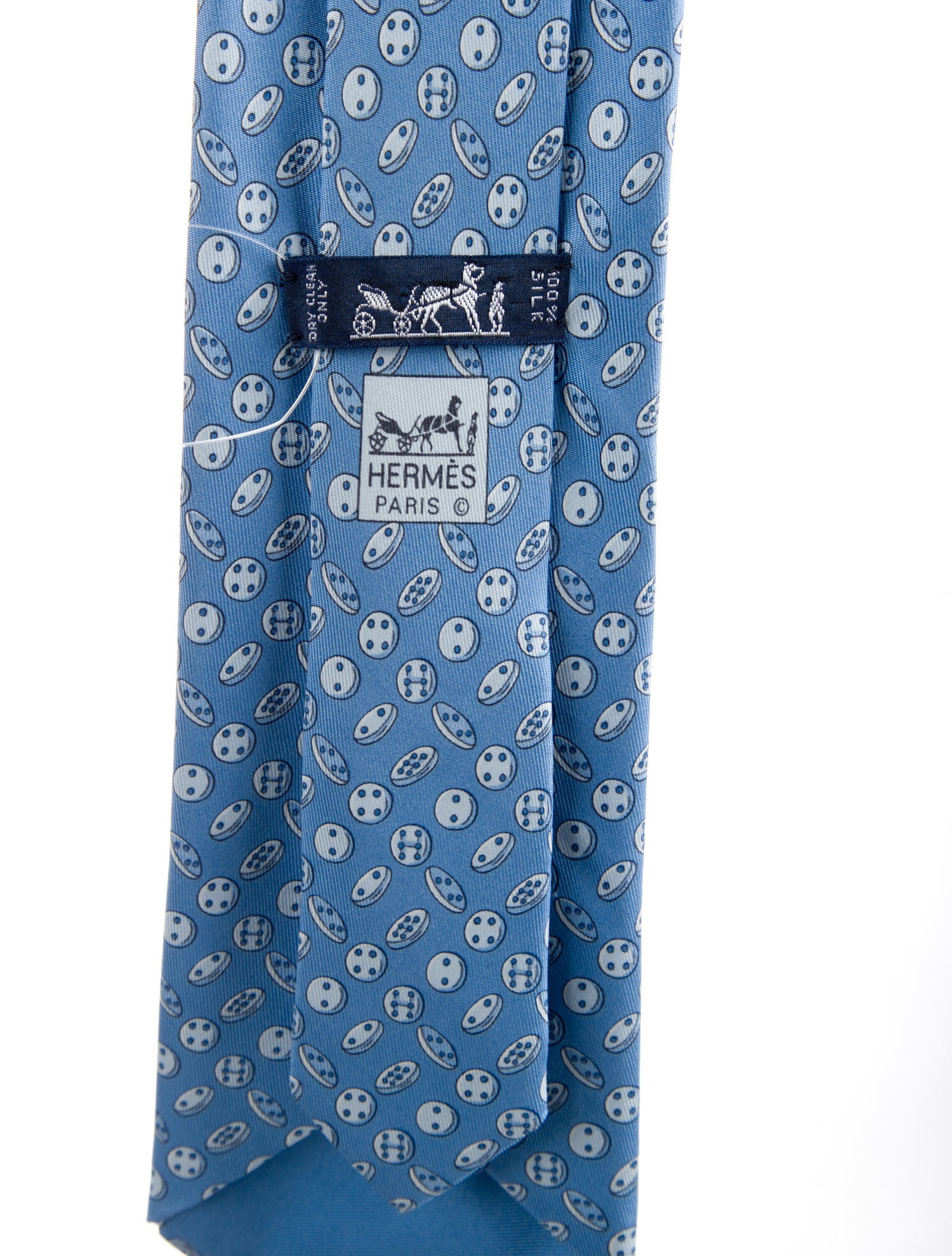 Hermès pattern silk tie