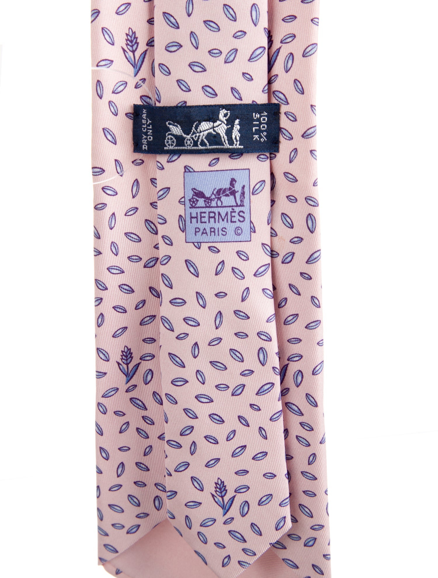 Hermès pattern silk tie