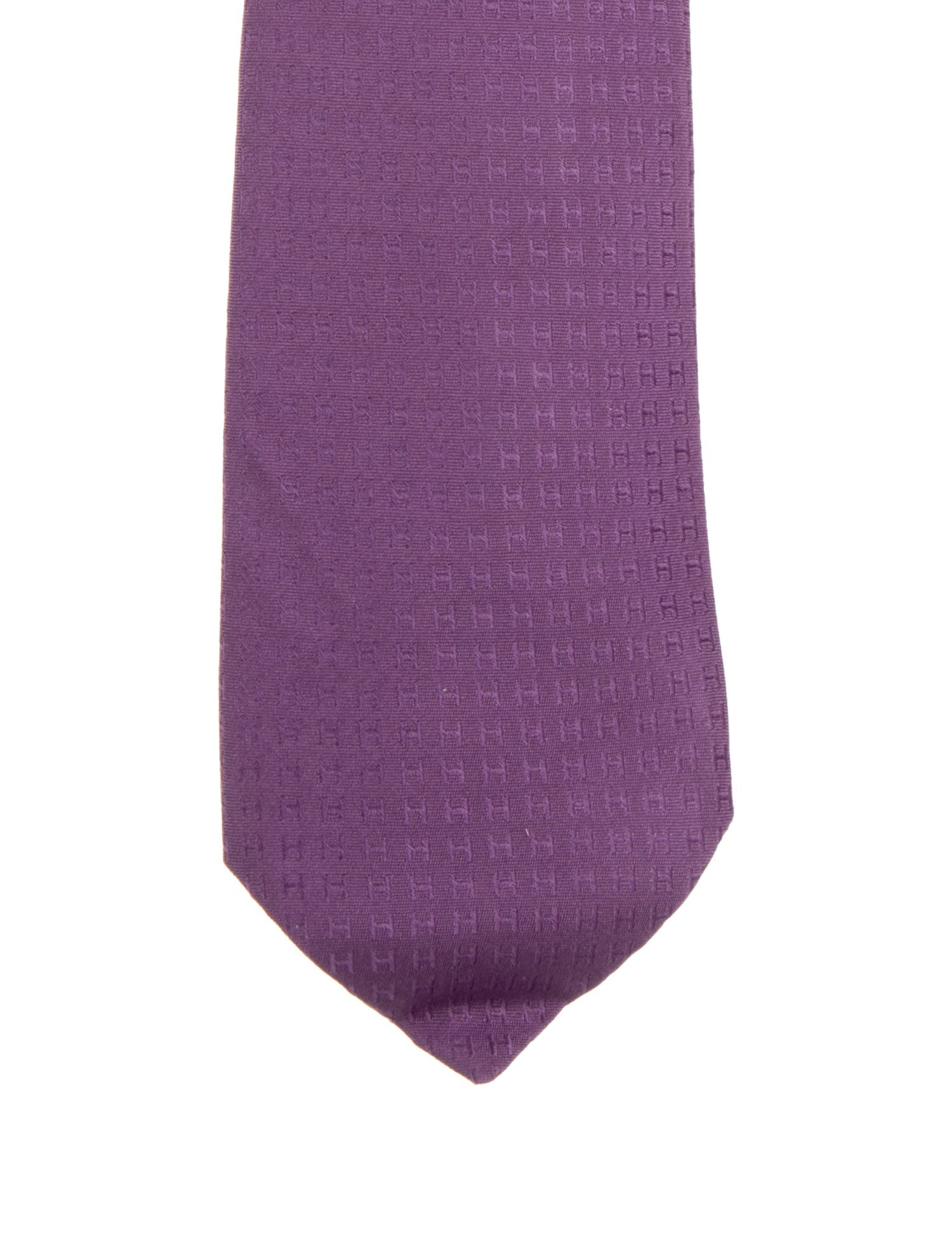 Hermès Silk Hermès H pattern tie