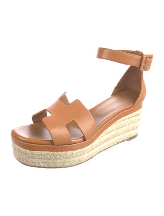 Hermès Elda H Logo Espadrilles