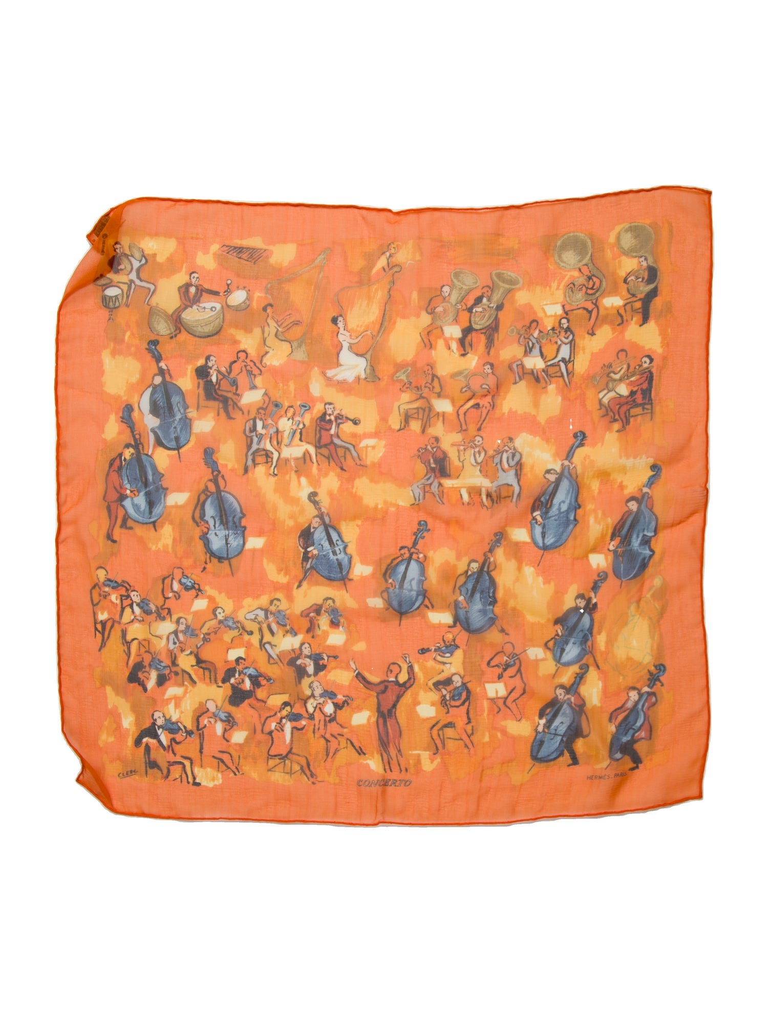 Hermès Concerto Mousseline Silk Scarf