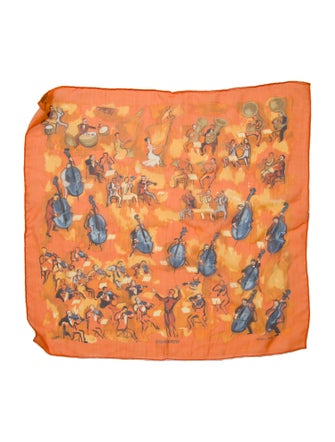 Hermès Concerto Mousseline Silk Scarf