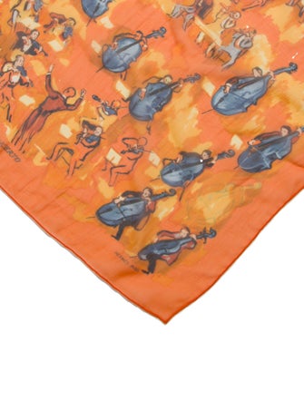Hermès Concerto Mousseline Silk Scarf