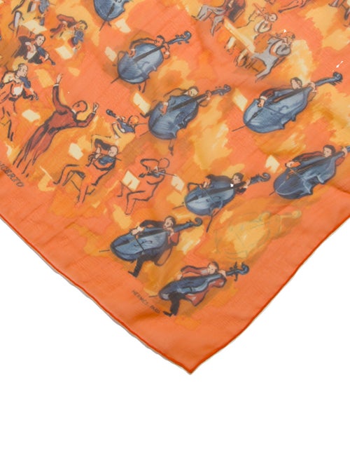 Hermès Concerto Mousseline Silk Scarf