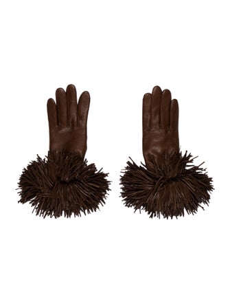 Hermès Milo Fringe Gloves