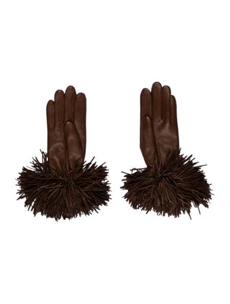 Hermès Milo Fringe Gloves
