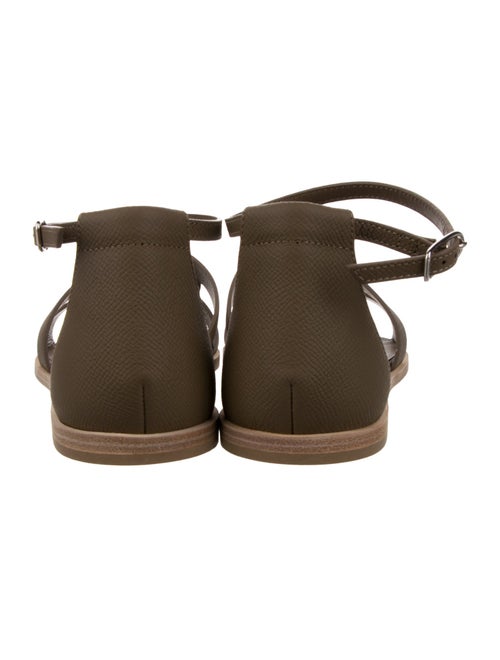 Hermès Epsom Santorini H Logo Sandals