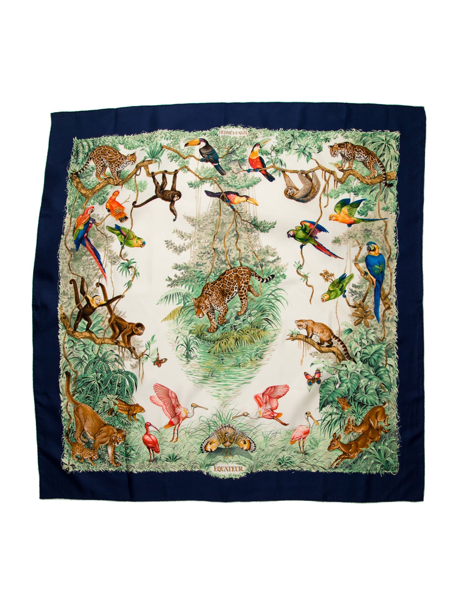 Hermès Equateur Silk Scarf