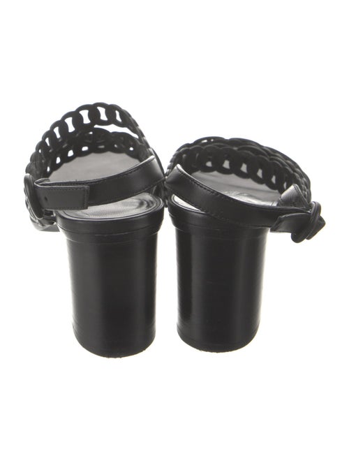 Hermès Chaîne d'Ancre Insignia Leather Slingback Sandals