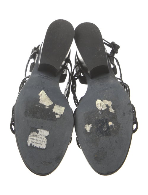 Hermès Chaîne d'Ancre Insignia Leather Slingback Sandals