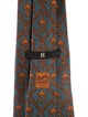 Hermès Silk pattern print tie.