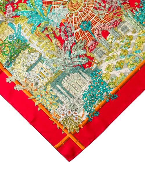 Hermès Jardins d'Hiver Silk Scarf