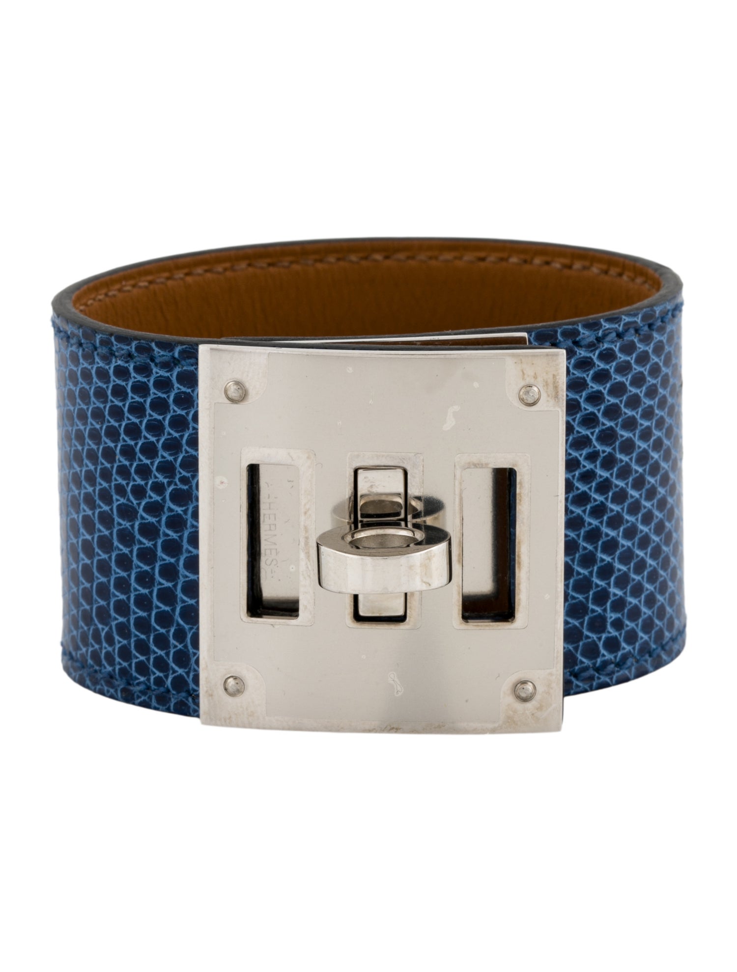 Hermès Lizard Kelly Dog Wrap Bracelet