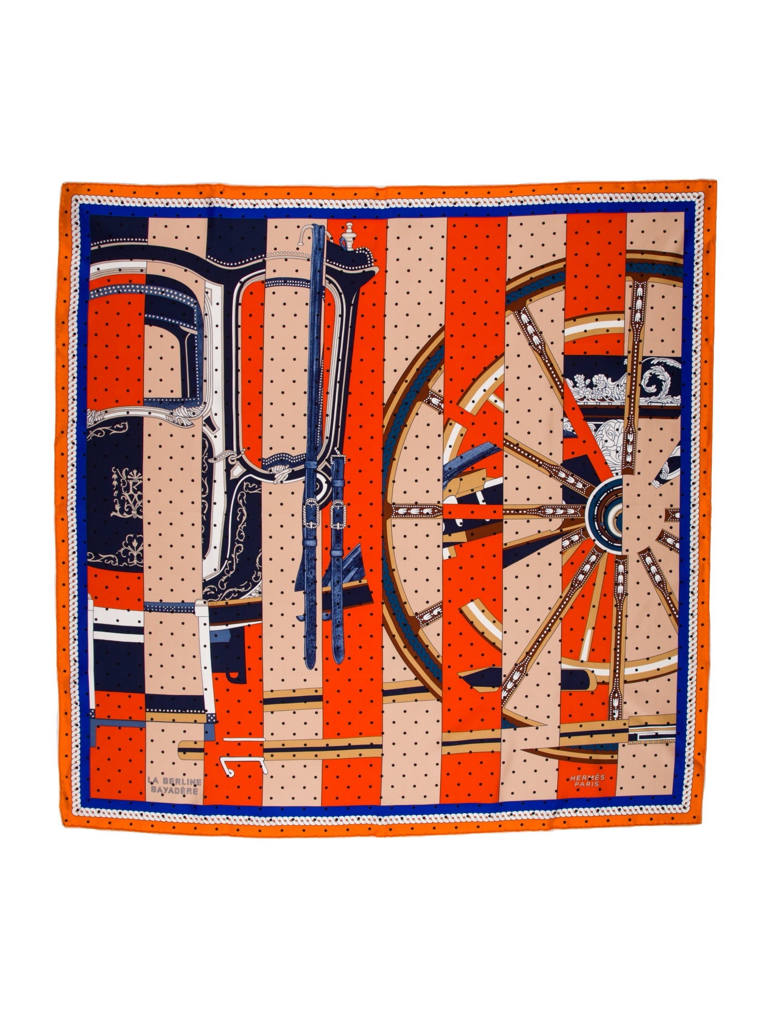 Hermès La Berline Bayadere Silk Scarf w/ Tags