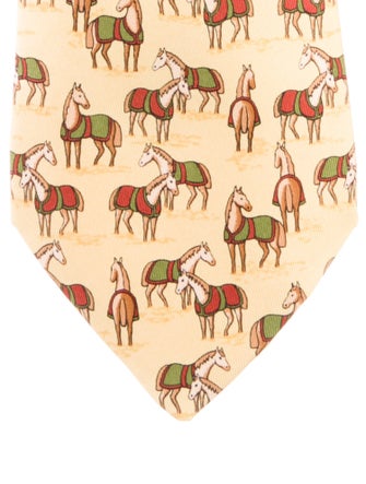 Hermès Silk Pattern Tie