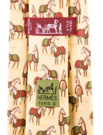 Hermès Silk Pattern Tie