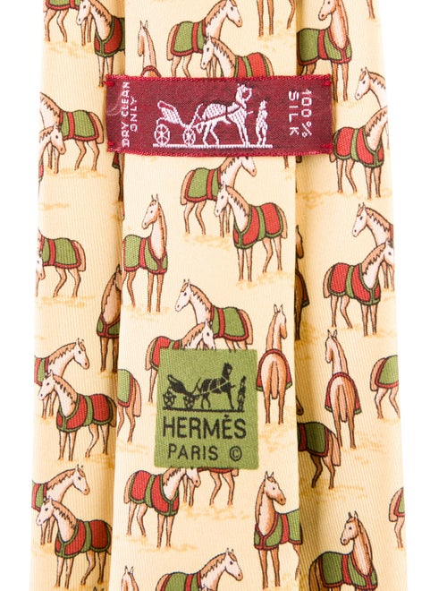 Hermès Silk Pattern Tie