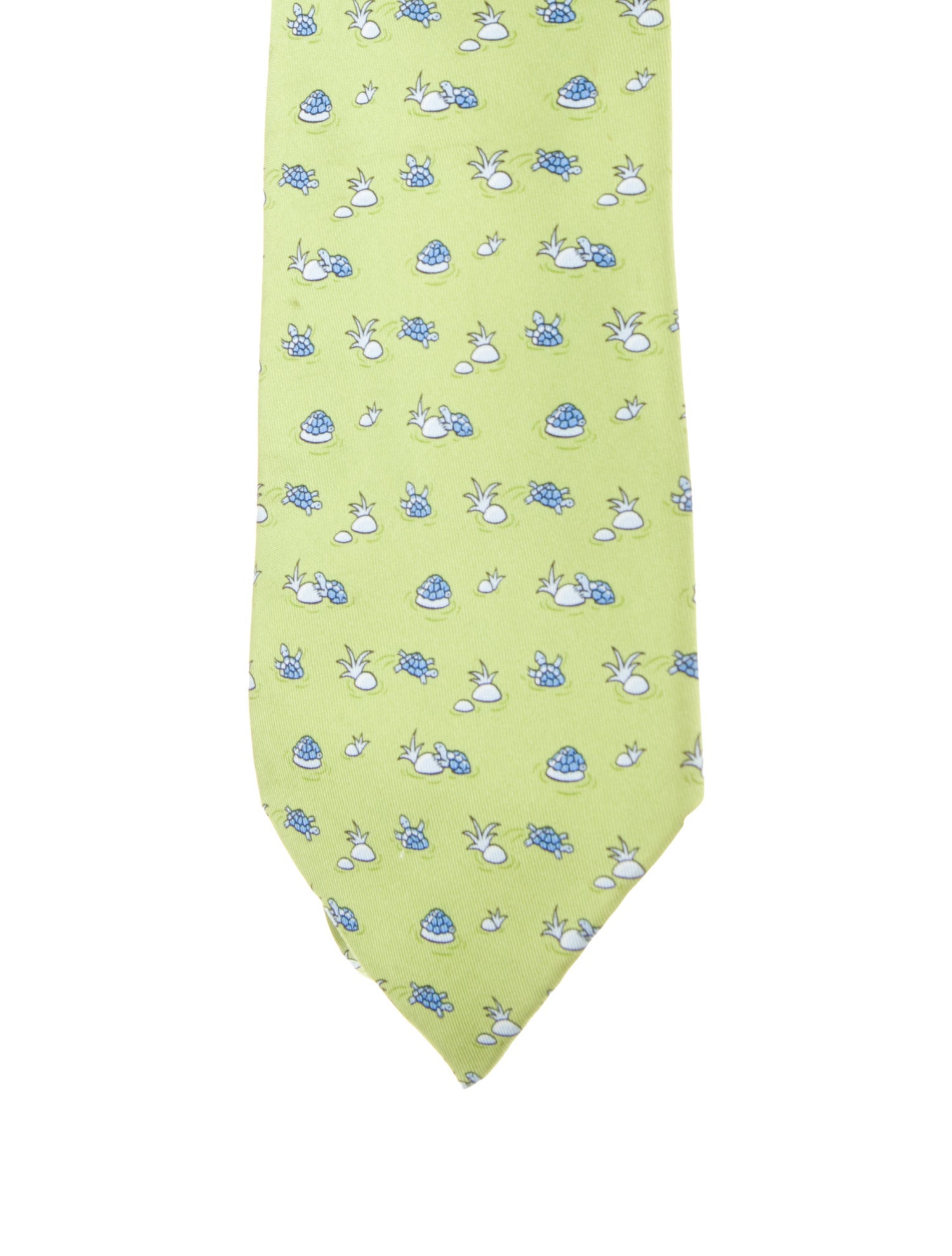 Hermès Patterned Silk Tie
