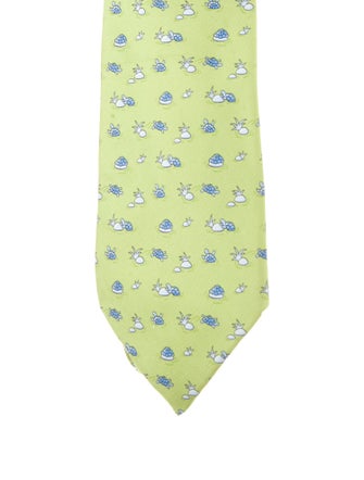 Hermès Patterned Silk Tie