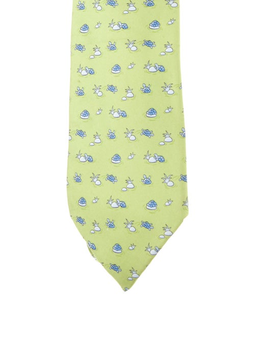 Hermès Patterned Silk Tie