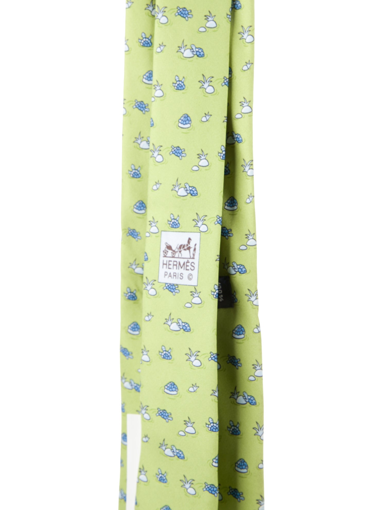 Hermès Patterned Silk Tie