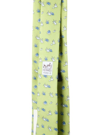 Hermès Patterned Silk Tie