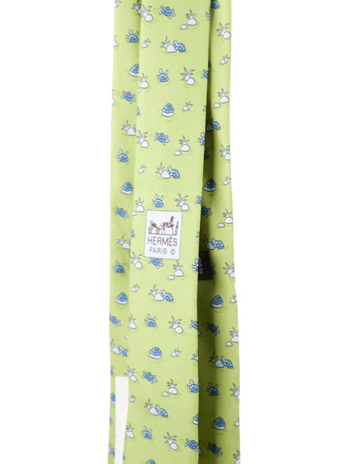 Hermès Patterned Silk Tie