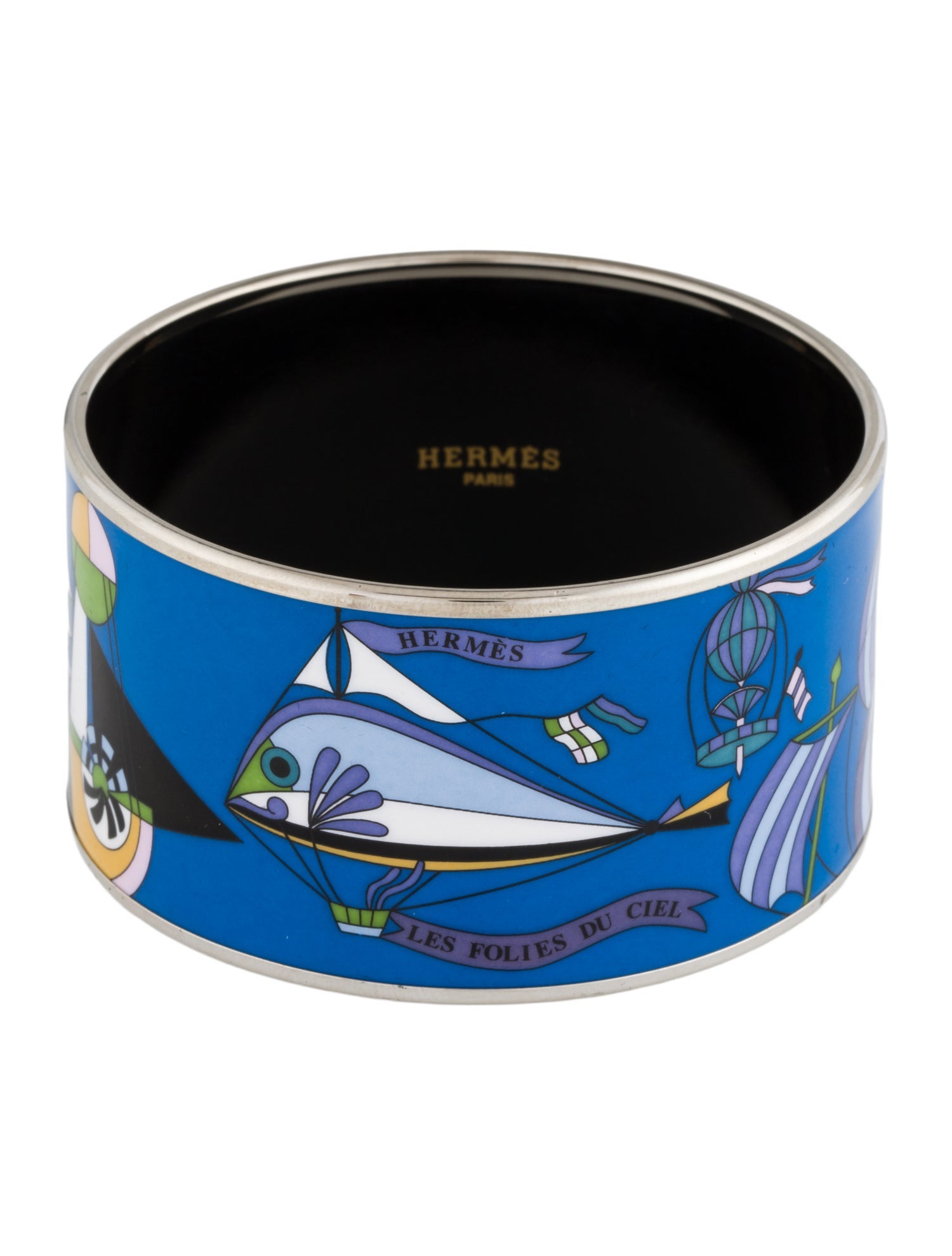 Hermès Extra Wide Enamel Bangle