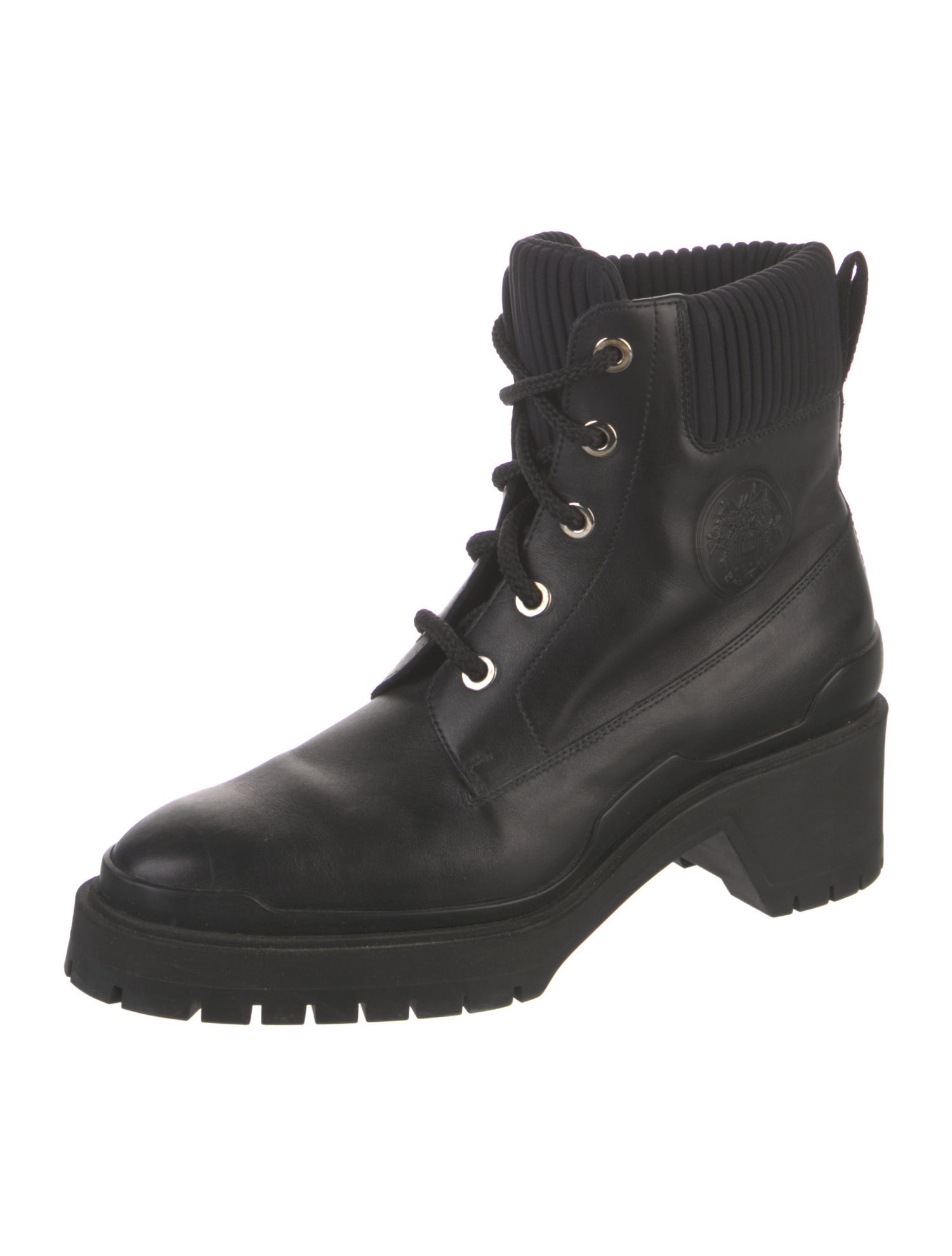 Hermès Calfskin Combat Boots