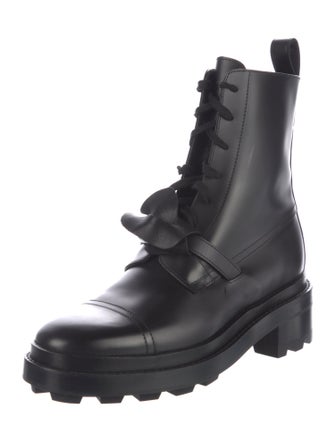 Hermès Funk Leather Combat Boots