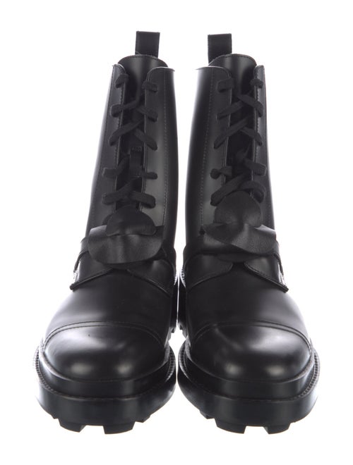 Hermès Funk Leather Combat Boots