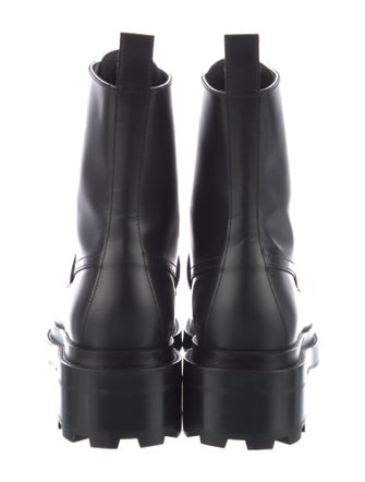 Hermès Funk Leather Combat Boots