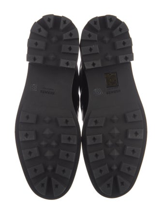 Hermès Funk Leather Combat Boots